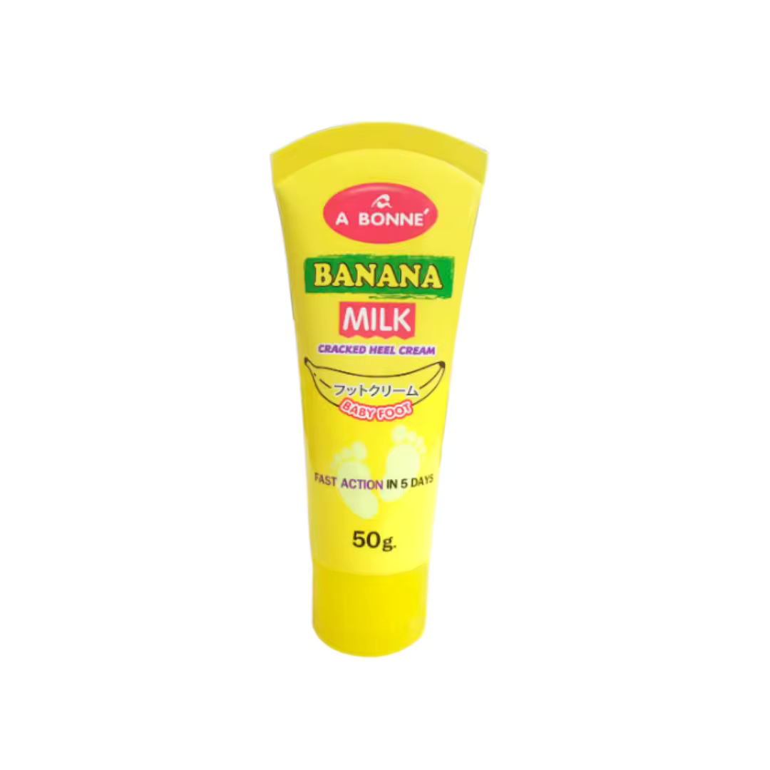 A BONNE BANANA MILK CRACKED HEEL CREAM 50ml ORIGINAL FROM THAILAND