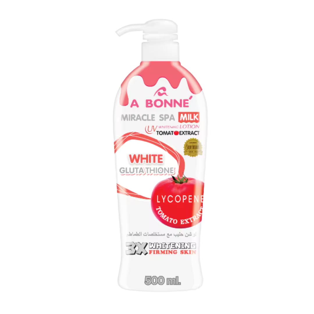 A BONNE MIRACLE SPA MILK LOTION TOMATO EXTRACT 500ml ORIGINAL FROM THAILAND