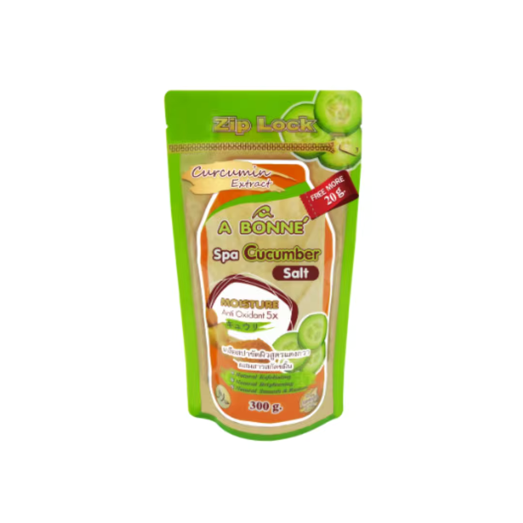 A BONNE SPA CUCUMBER SALT (ZIPLOCK) 300G ORIGINAL FROM THAILAND