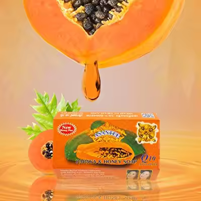 Asantee PAPAYA & HONEY SOAP. NO.034 Thailand Original