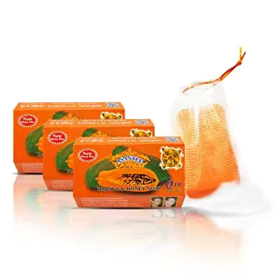Asantee PAPAYA & HONEY SOAP. NO.034 Thailand Original