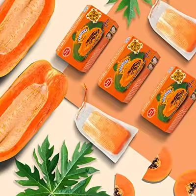 Asantee PAPAYA & HONEY SOAP. NO.034 Thailand Original