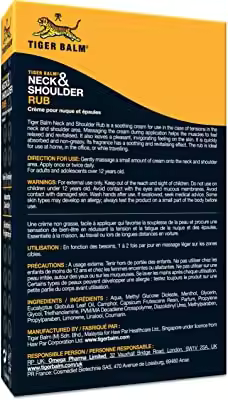 TIGER BALM NECK & SHOULDER RUB 50G From Thailand for Relieve Pain