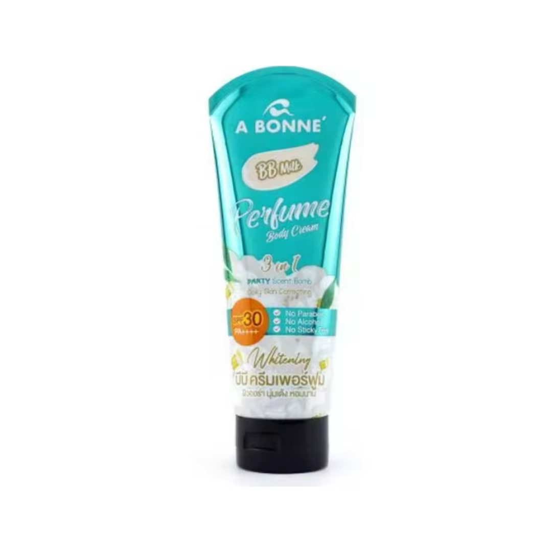 A BONNE' BB Milk Perfume Body Cream SPF 30 PA ++++ Whitening 200ML ORIGINAL FROM THAILAND