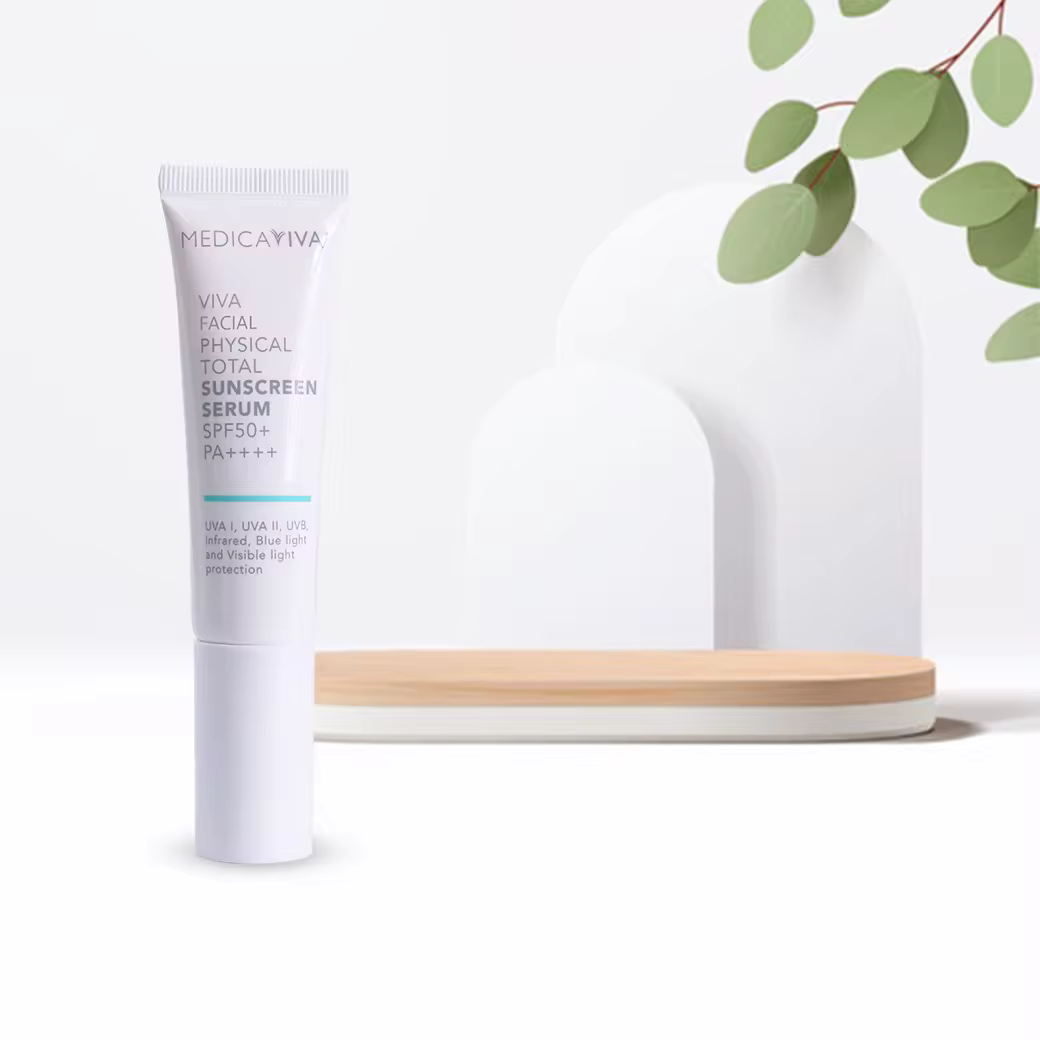 Best Seller VIVA Facial Physical Total Sunscreen Serum SPF50+ PA++++ Skincare From Thailand Good For Your Skin