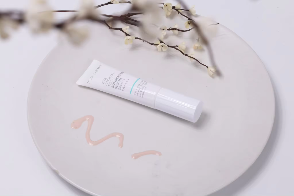 Best Seller VIVA Facial Physical Total Sunscreen Serum SPF50+ PA++++ Skincare From Thailand Good For Your Skin