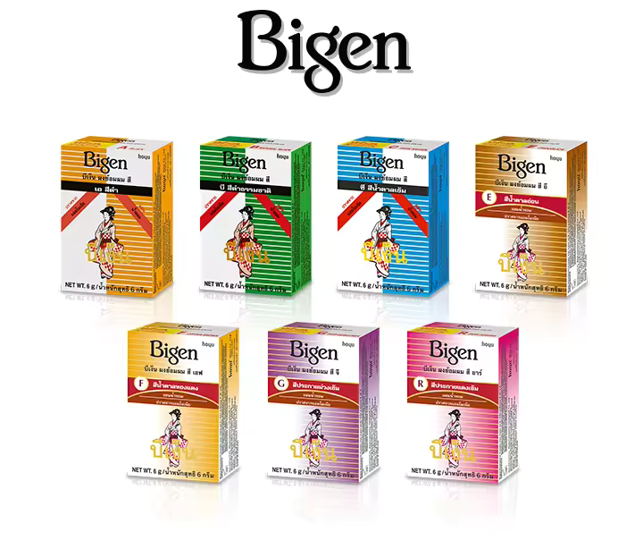 Bigen Permanent Powder Hair Color 6g 7color