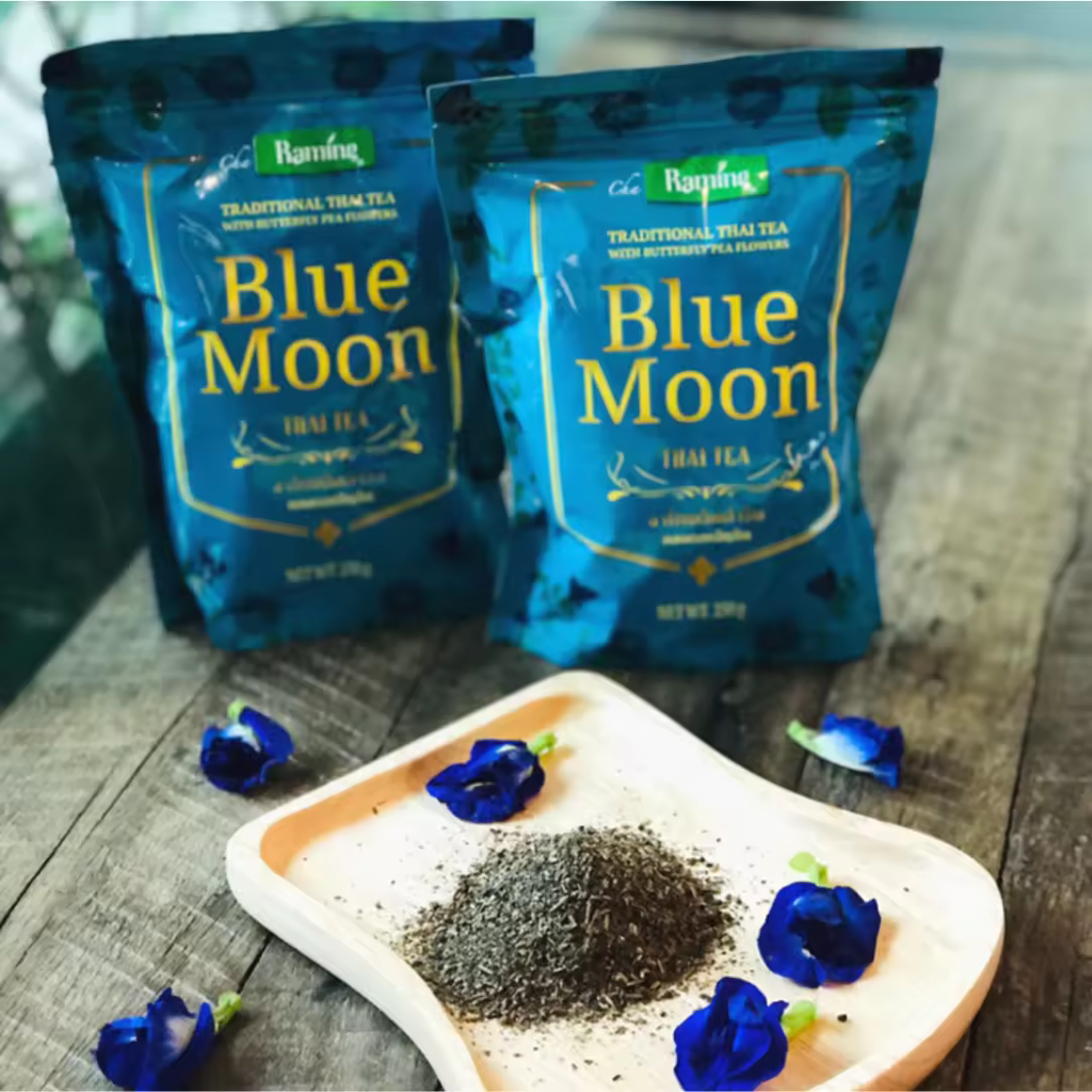 Blue Thai Tea Raming Blue Moon loose leaf / Drip bag 250g.