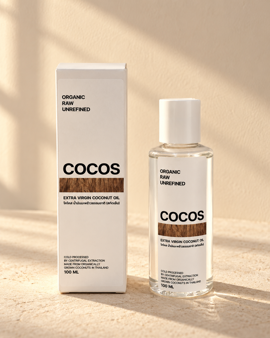 COCOS Extra Virgin Coconut Oil – Cold Processed 100 ml