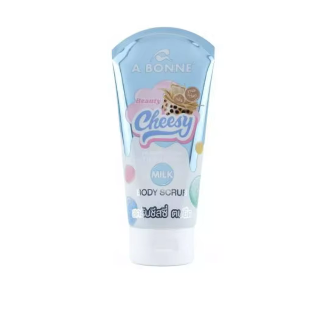 A BONNE' Cheesy Healthy Glow Thousand Milk Body Scrub 150G ORIGINAL FROM THAILAND