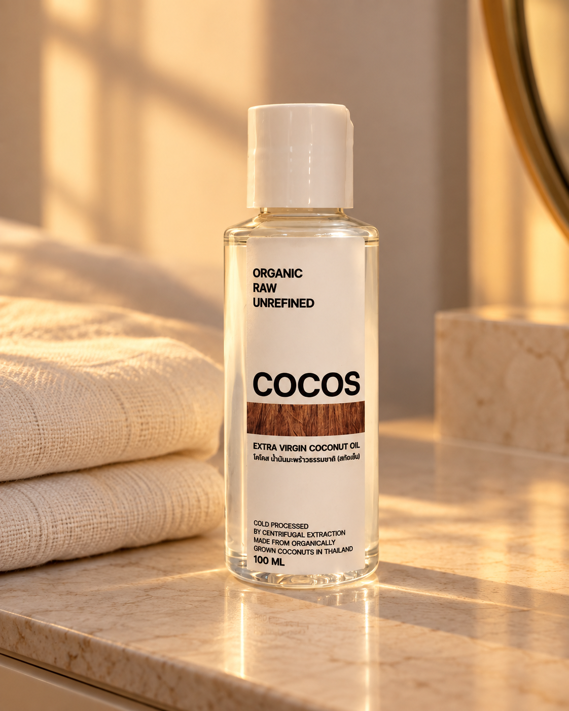 COCOS Extra Virgin Coconut Oil – Cold Processed 100 ml