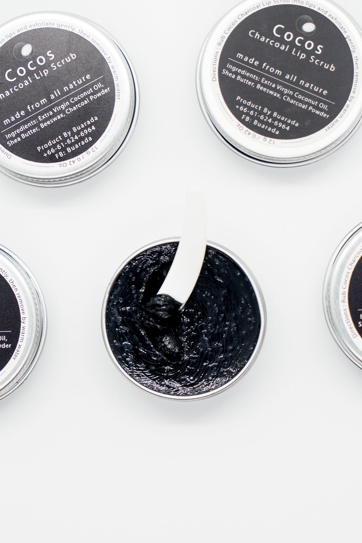 Cocos Charcoal Lip Scrub