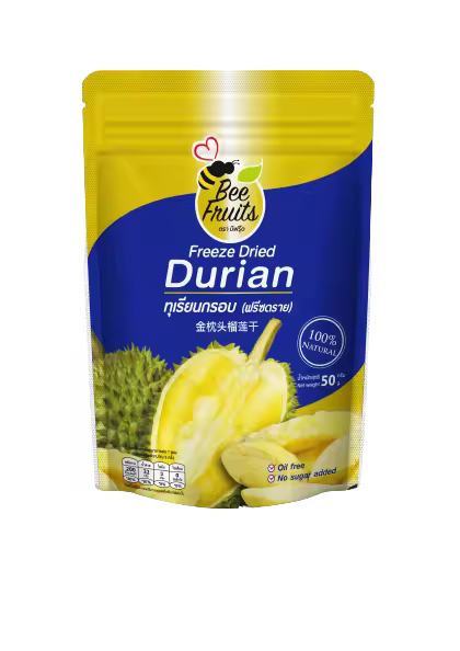 Freeze Dried Durian Bee Fruits 100g. From Thailand