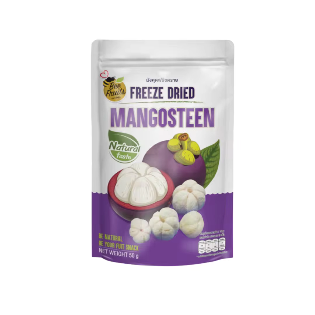 Freeze Dried Mangosteen (50g.) - Beefruits Freeze Dried Mangosteen (50g.) - Beefruits From Thailand