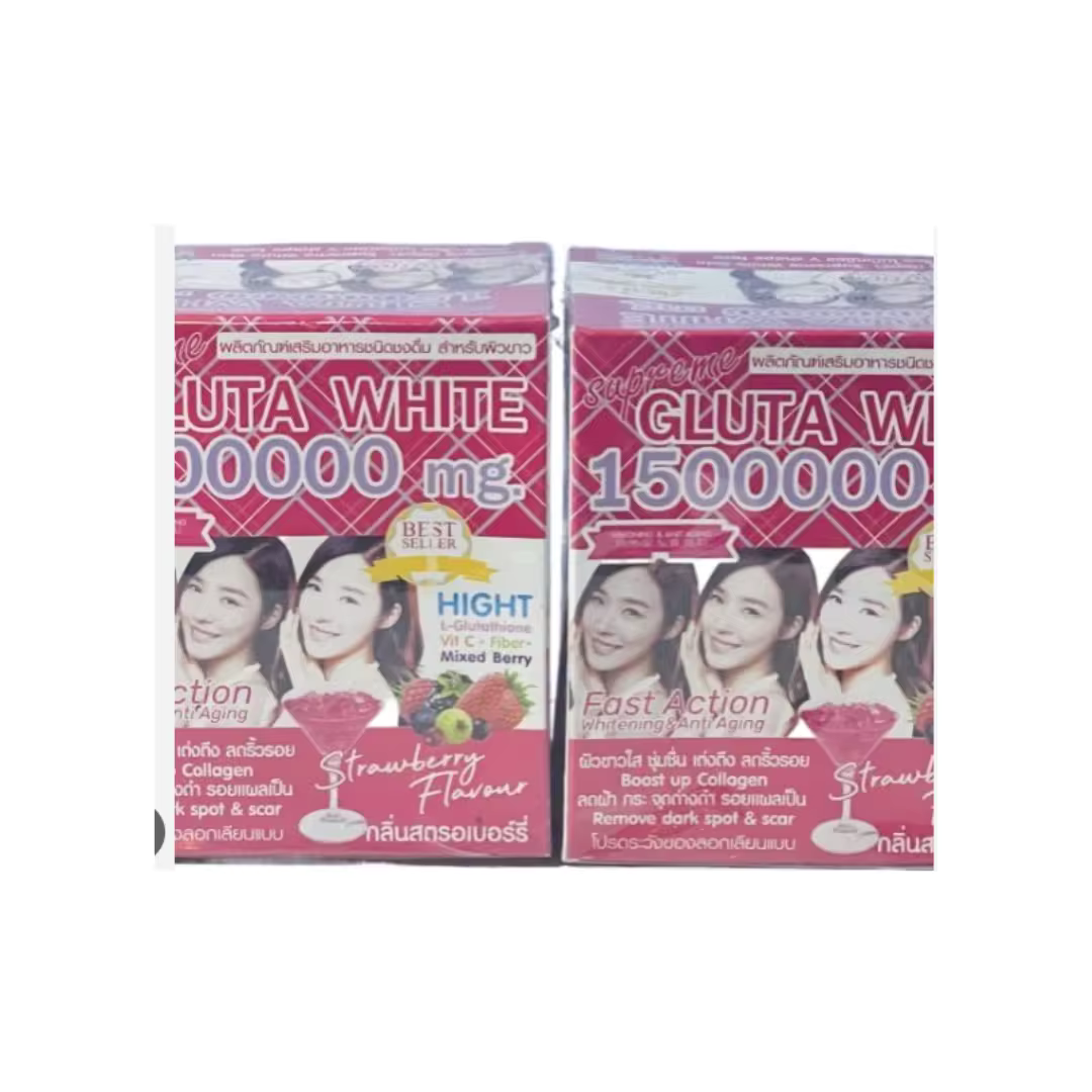 GLUTA WHITE Powder 1500000mg Dietary Supplements .Whitening & Anti Aging Net WT:150g.