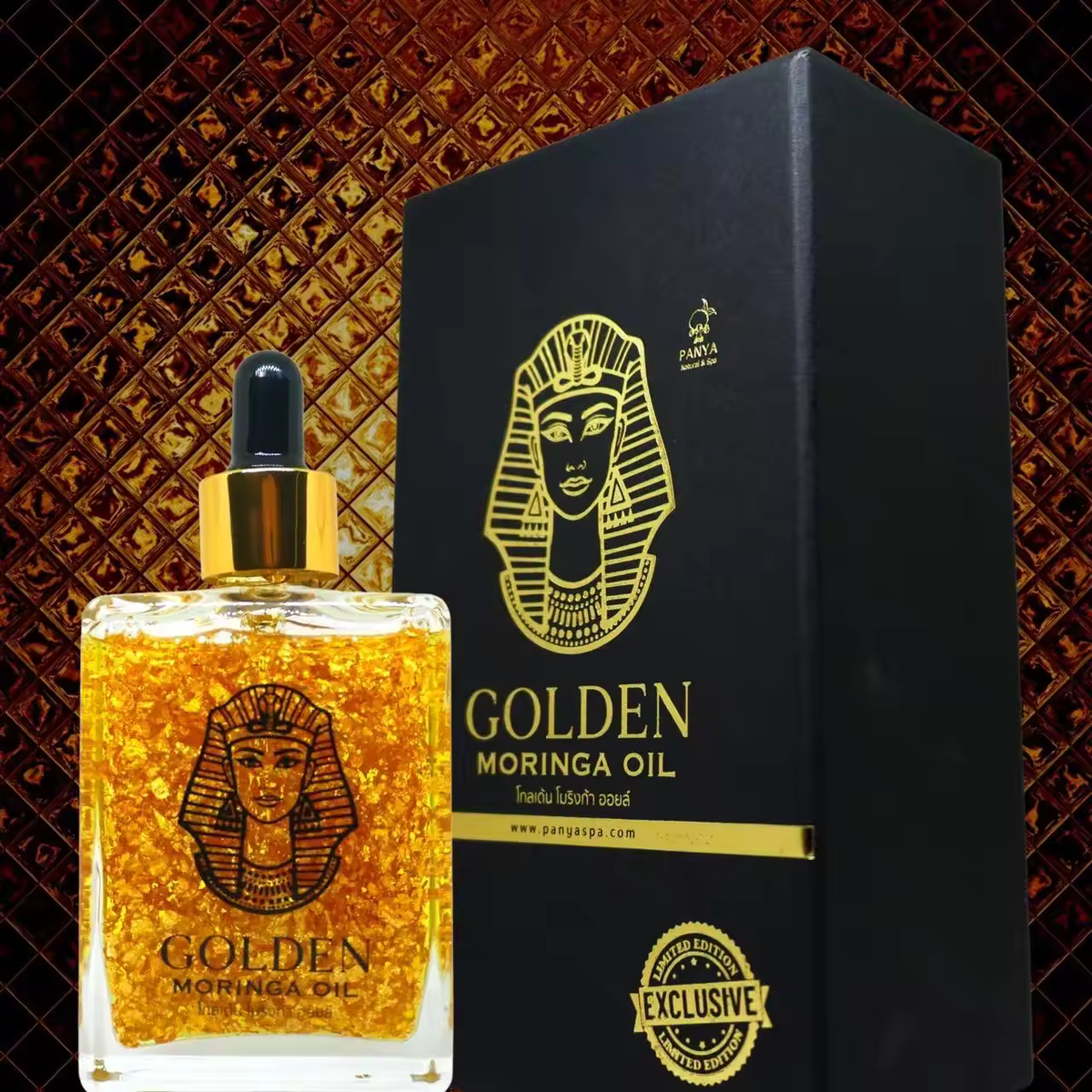 Golden Moringa Oil 100 ml. Made From Real Natural Thai Premium Skincare Best Seller And Premium Quality From Thailand