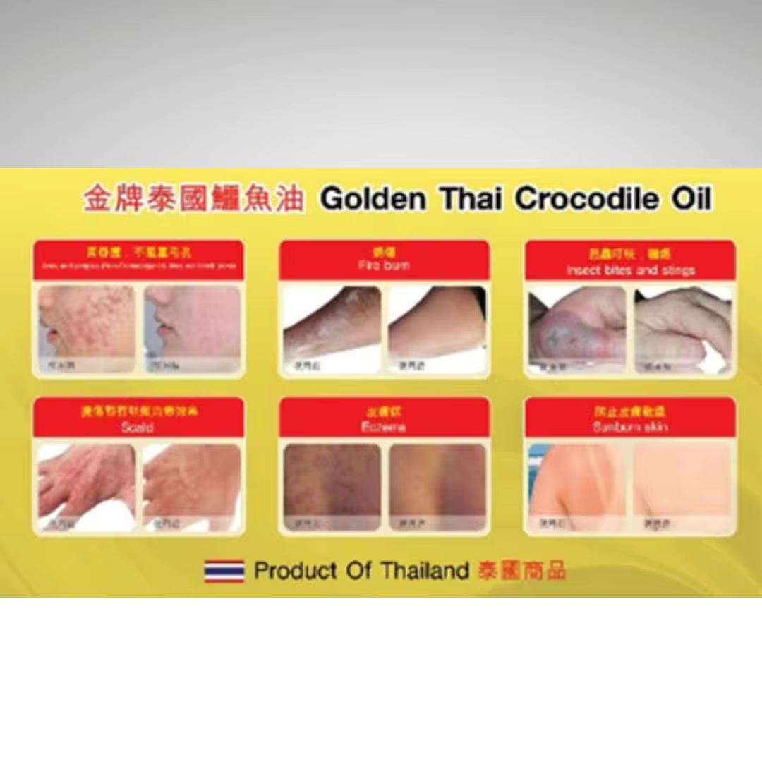 Golden Thai Crocodile oil 100% 100 ml