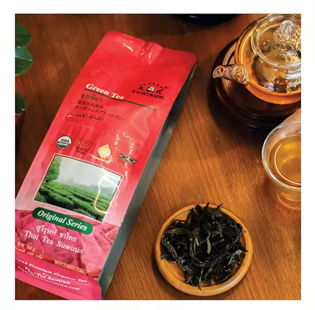 Green Tea (150 g. /Bag) Thai Green Tea Premium Grade And Best Seller From Thailand Made From Organic Process Herbal Beverage