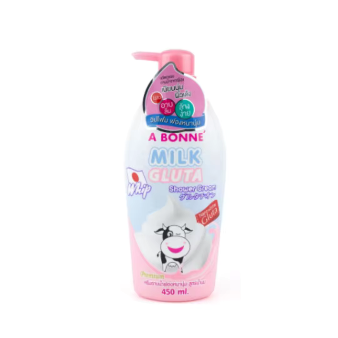 A BONNE' Milk Gluta Shower Cream 450ML ORIGINAL FROM THAILAND