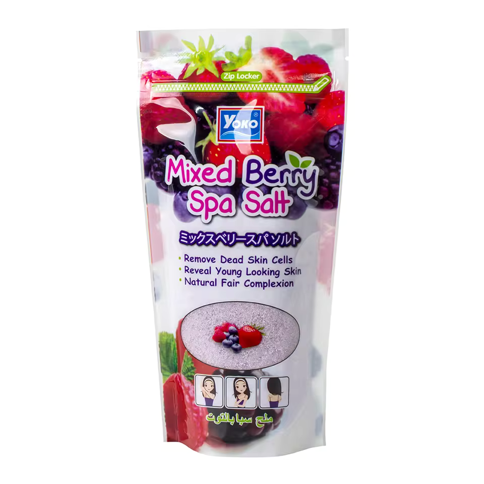 [YOKO] Mixed Berry Spa Milk Salt Moisturizing Exfoliating Body Scrub 300g NEW ORIGINAL FROM THAILAND
