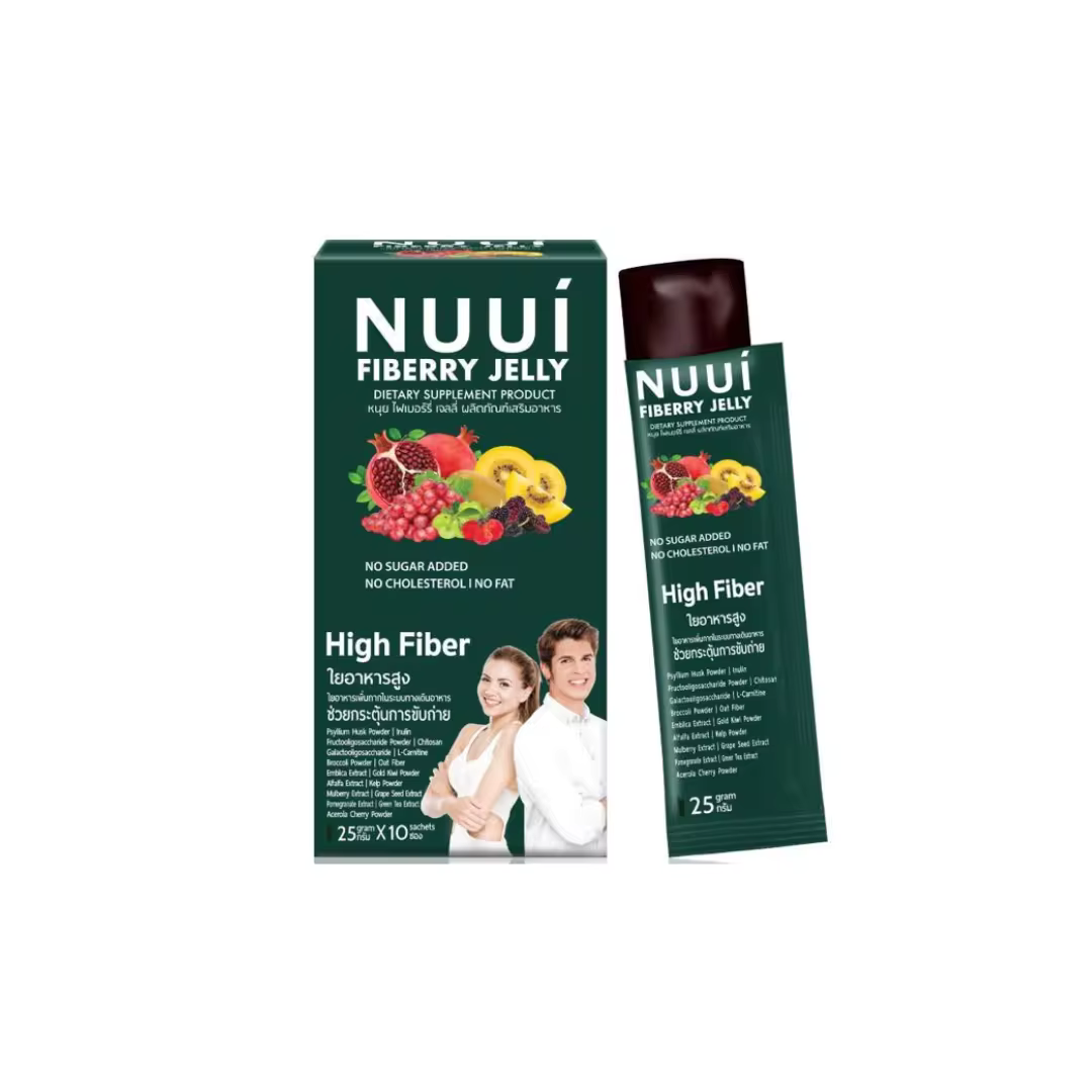 NUUI FIBERRY JELLY Mixberry and Lemon / Quantity: 1 sachet 25 grams