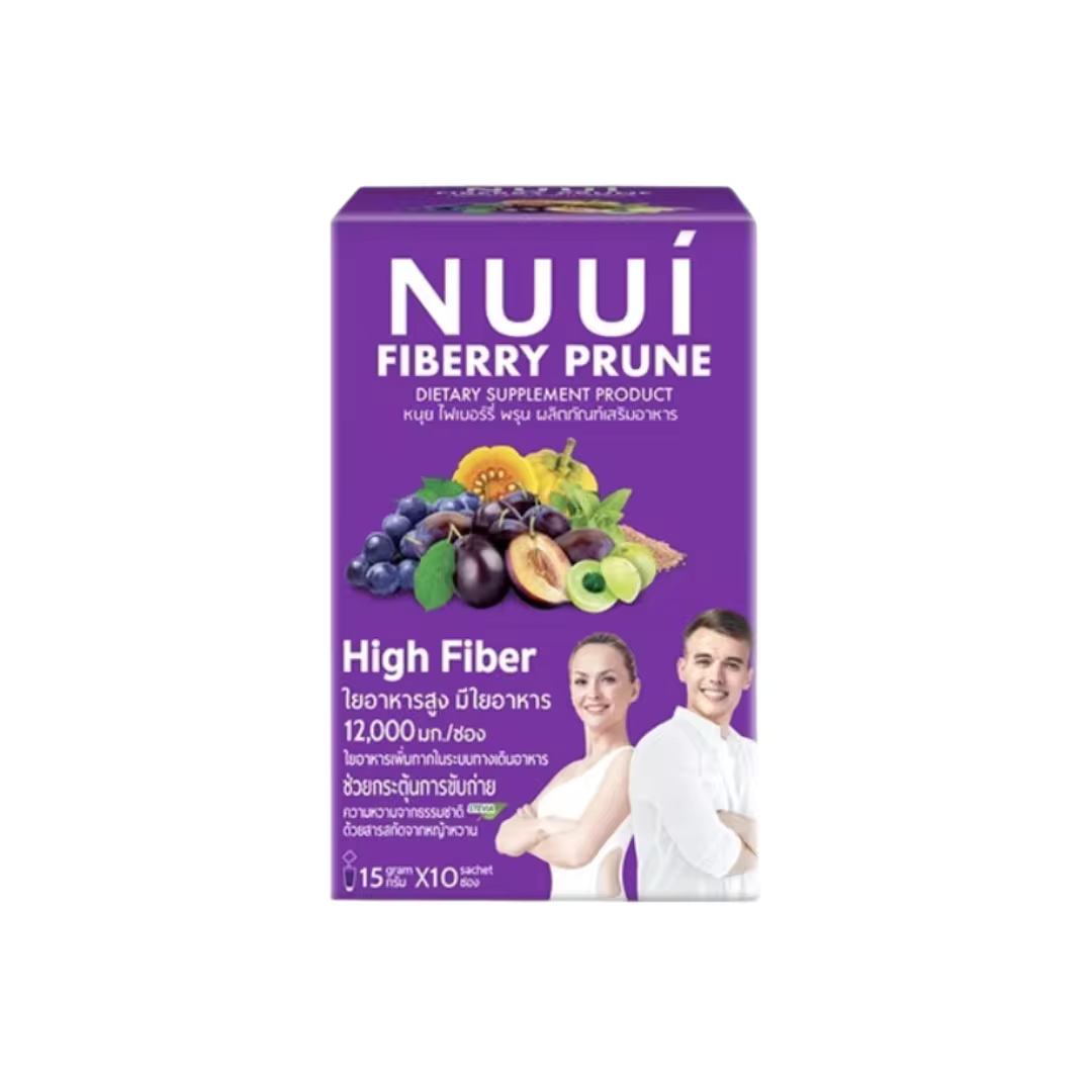 NUUI FIBERRY PRUNE Prune quantity 1 sachet 15 grams Contains 8 types of extracts, high fiber 12,000 mg/sachet, top grade prune