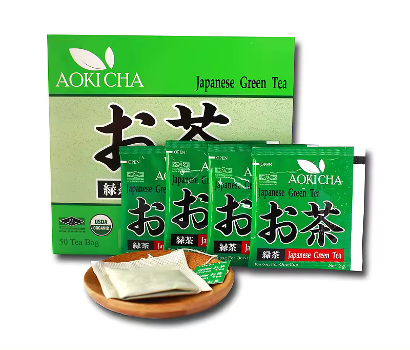 Organic Herbal Drink Aoki Cha Japanese Green Tea (50 Teabags / Box) Beverage Premium Tea Made From Real Natural Best Quality