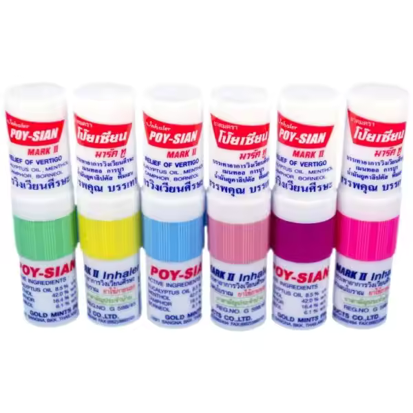 POY-SIAN MARK II THAI HERB INHALER REDUCE DIZZINESS NASAL FROM COLD