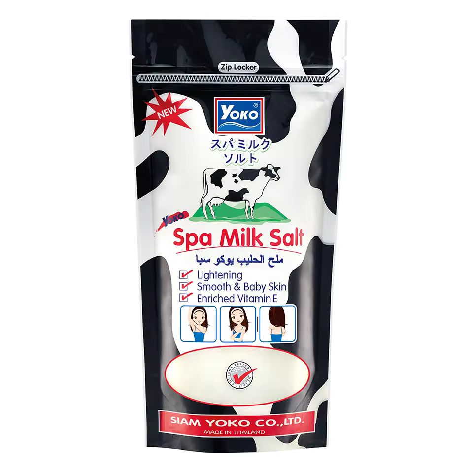 Premium Grade Thai Spa Milk Salt Scrub [YOKO] Milk Spa Salt Whitening Moisturizing Exfoliating Body Scrub 300g NEW