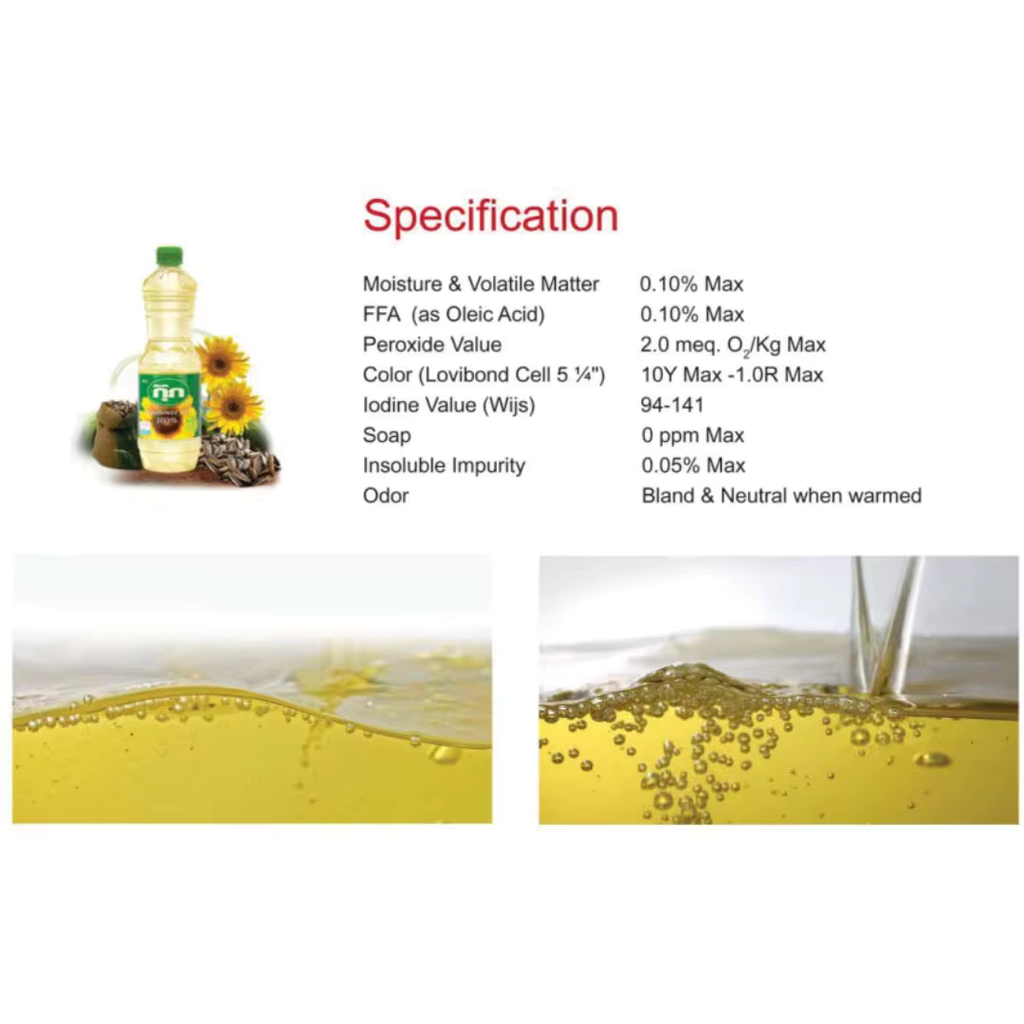 Refined Sunflower Oil The Best Seller of Thailand o.5 L.