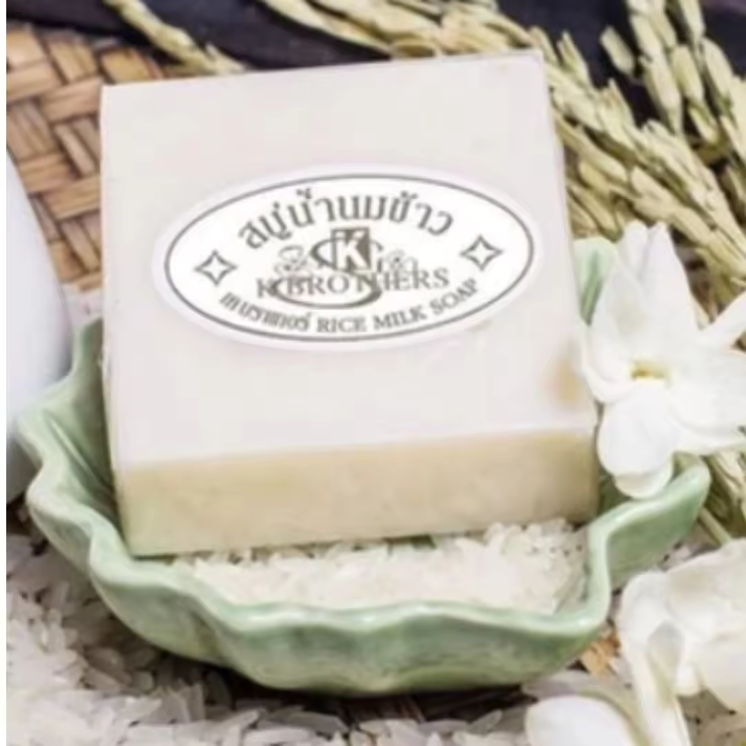 Rice Milk Soap | Thai | Handmade product | Best seller | K.Brothers | Whitening | Brightening | Anti-bacteria