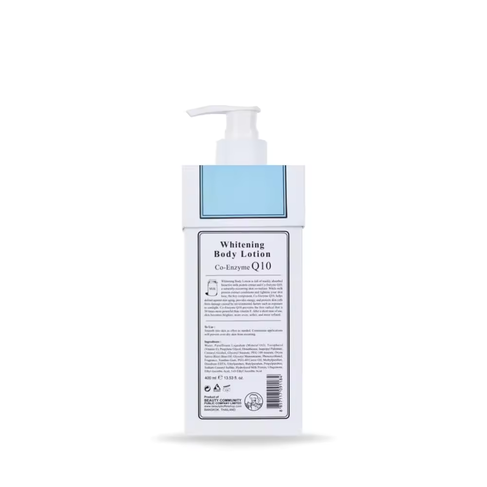 SCENTIO MILK PLUS WHITENING Q10 BODY LOTION (400 ML) ORIGINAL FROM THAILAND