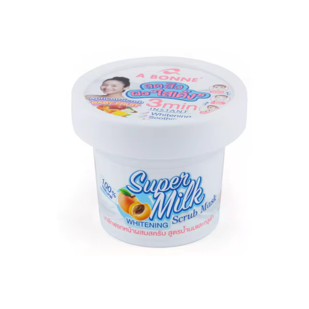 A BONNE Face Scrub Super Milk Whitening 80G ORIGINAL FROM THAILAND