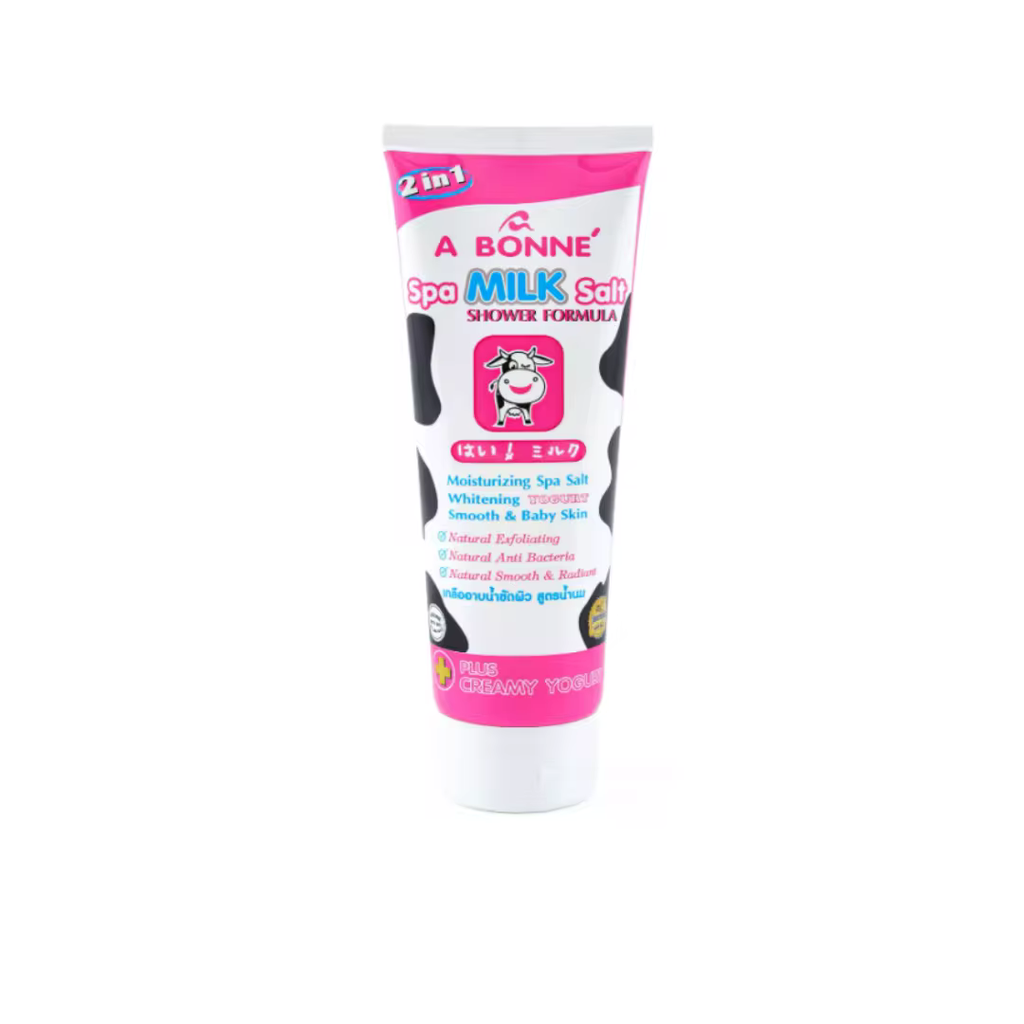 A BONNE' Shower Spa Milk Salt Whitening Yogurt 350G ORIGINAL FROM THAILAND