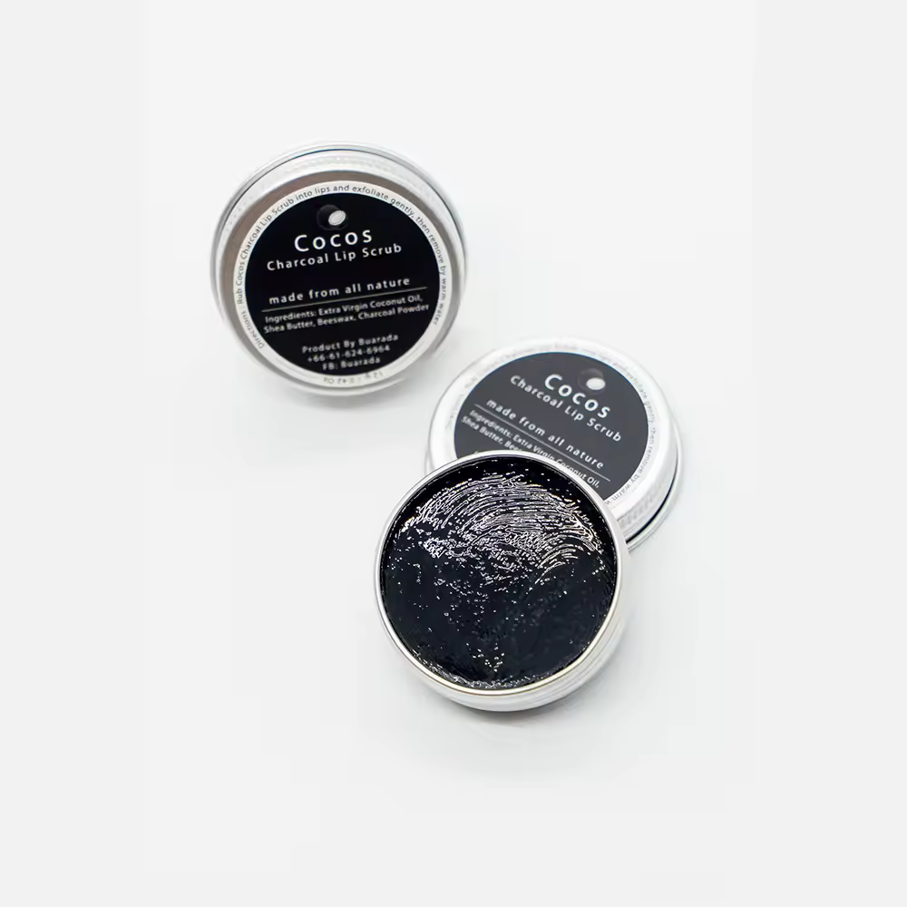 Cocos Thai Skin Care Charcoal Lip Scrub Thai Skin Care Premium Quality Handcrafted