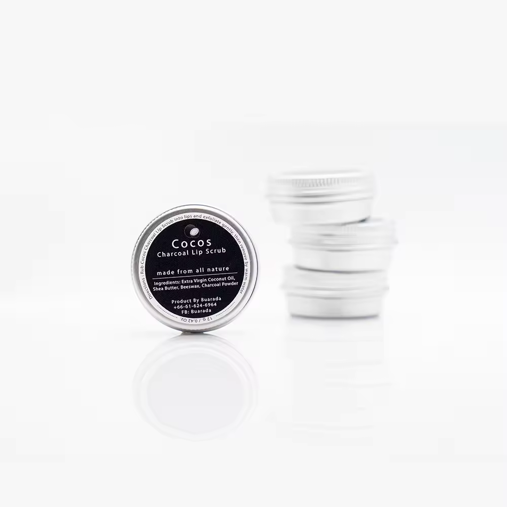 Cocos Thai Skin Care Charcoal Lip Scrub Thai Skin Care Premium Quality Handcrafted