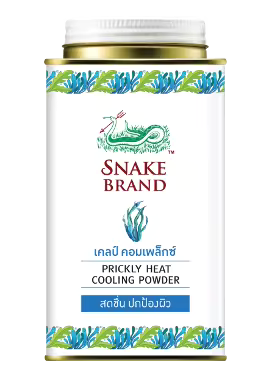 Snake Brand Prickly Heat Cooling Powder 140g./ 280 g. Original From thailand