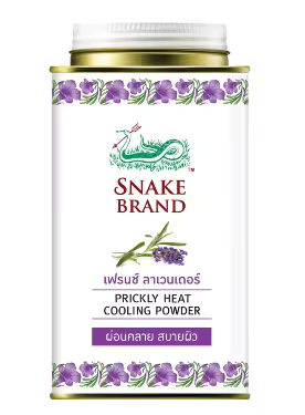 Snake Brand Prickly Heat Cooling Powder Relaxing 140g. / 280g Original From Thailand