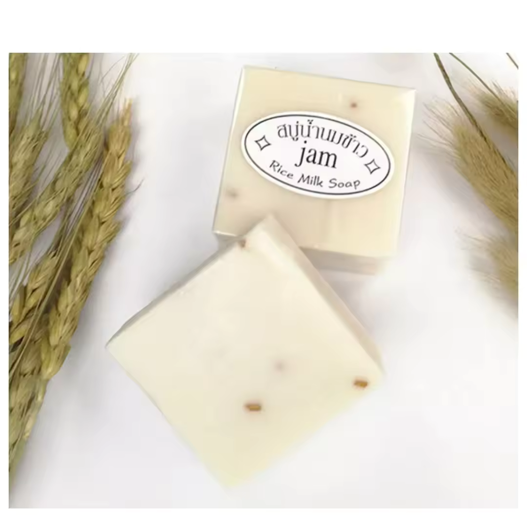 Thailand JAM Rice Milk Soap 65g Original Thailand Handmade Rice Milk whitening goat milk soap rice soap for face acne