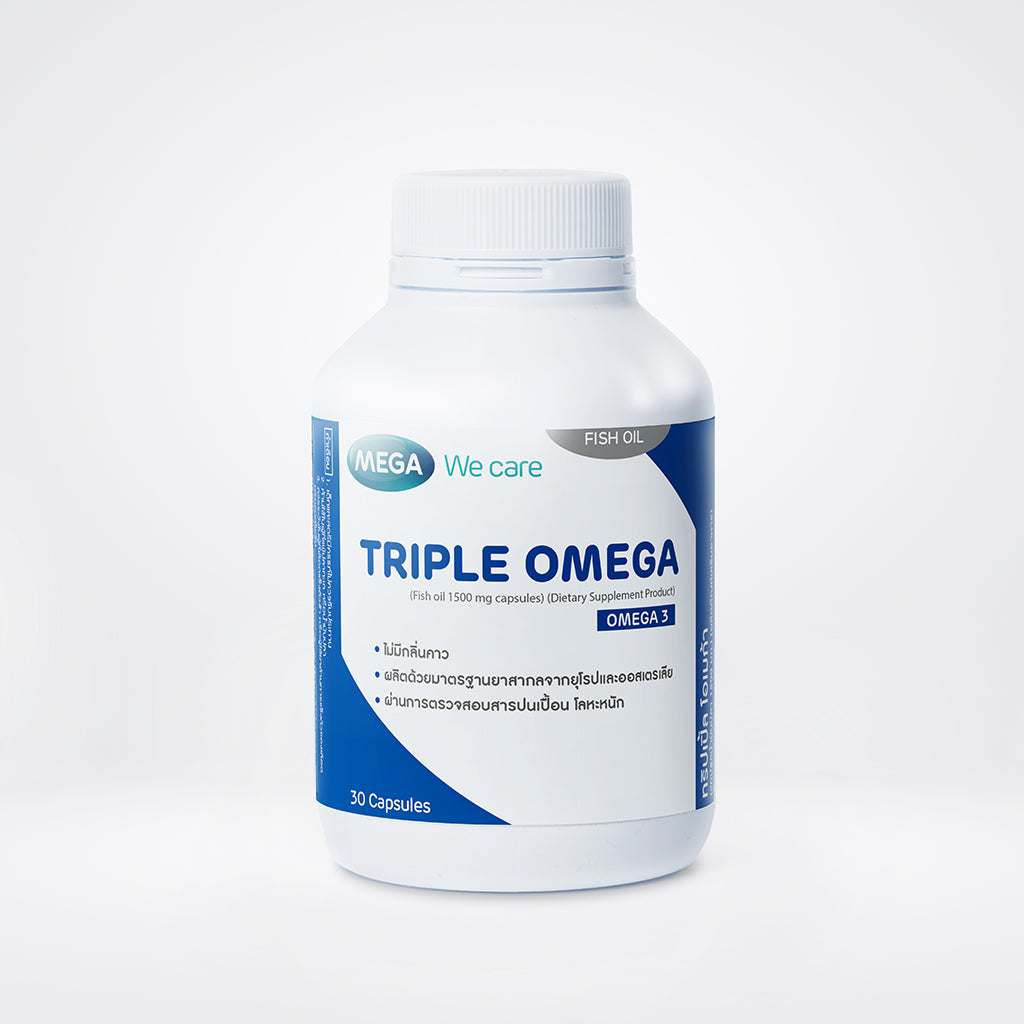 Mega We Care Triple Omega Fish Oil 1500 mg 30 Capsules