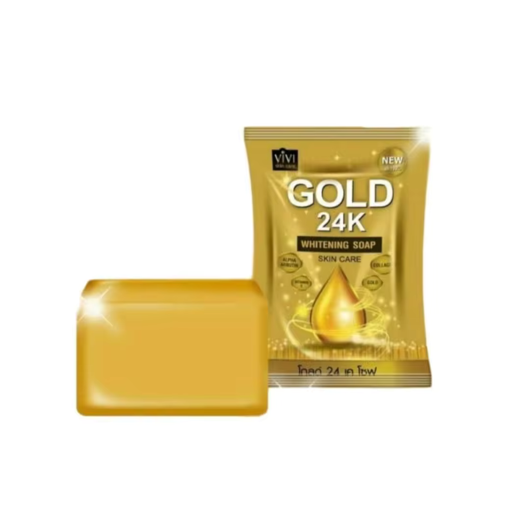 VIVI GOLD 24K Whitening Soap With Concentrated Collagen 80g.