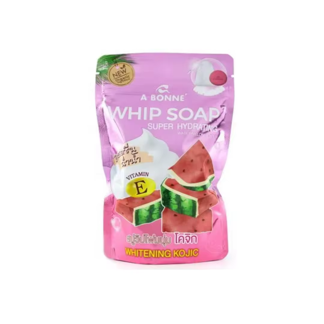 A BONNE' Whip Soap Super Hydrating Watermelon & Vitamin E 100G ORIGINAL FROM THAILAND