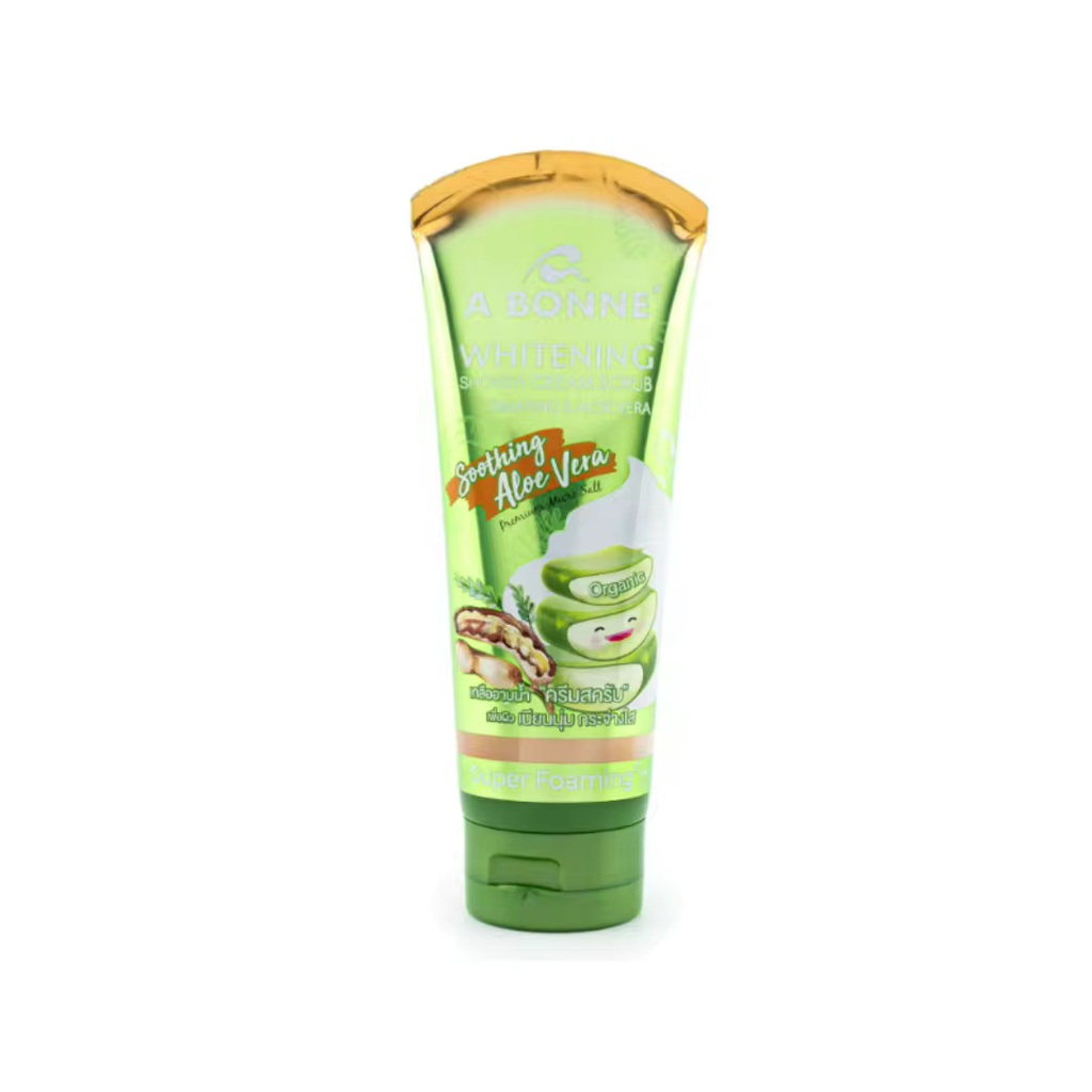 A BONNE' Whitening Shower Cream Scrub Tamarind & Aloe Vera 350ML ORGINAL FROM THAILAND
