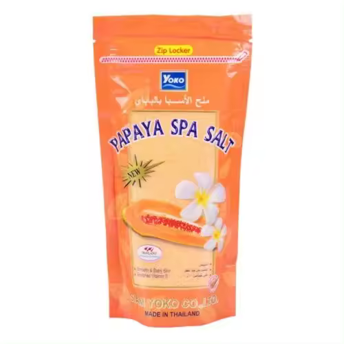 YOKO PAPAYA SPA SALT 300g. From Thailand [YOKO] Papaya Spa Milk Salt Moisturizing Exfoliating Body Scrub 300g. NEW