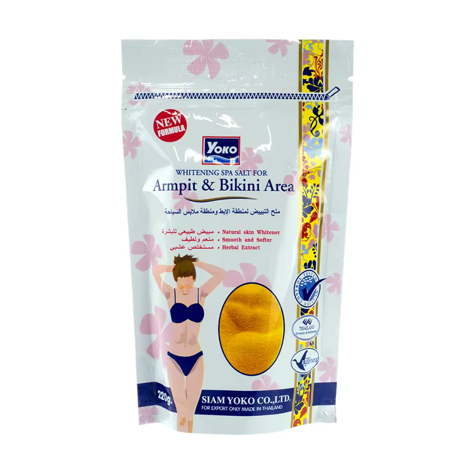 YOKO WHITENING SPA SALT FOR ARMPIT & BIKINI AREA (220 g.) ORIGINAL FROM THAILAND