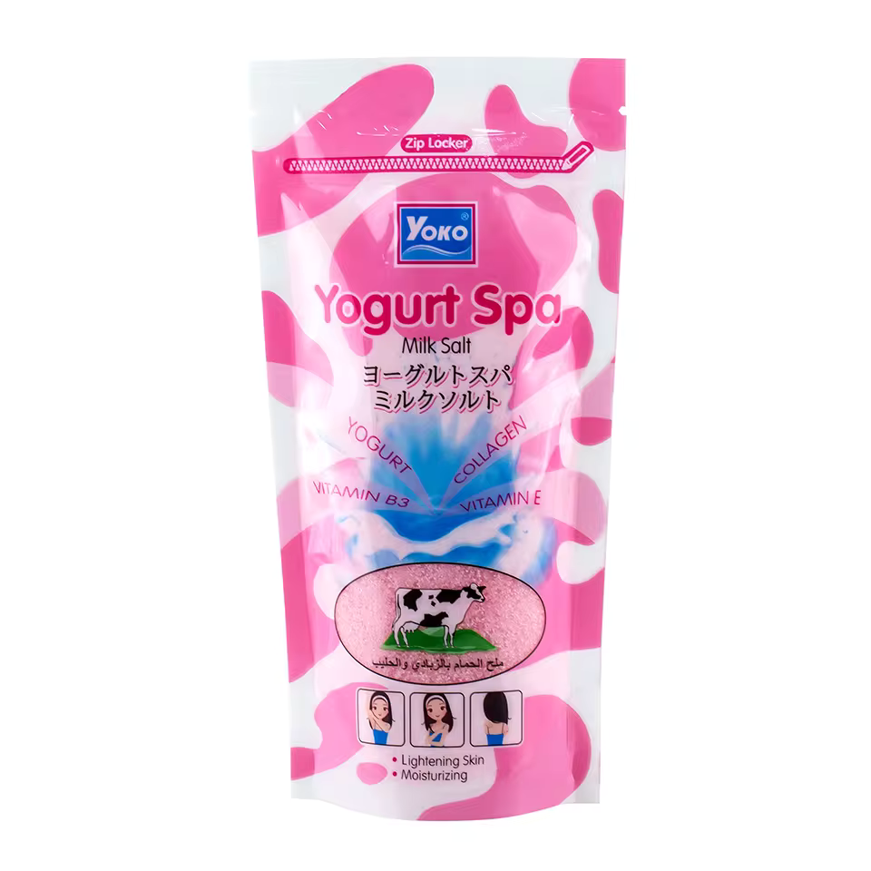 [YOKO] Yogurt Spa Milk Salt Whitening Moisturizing Exfoliating Body Scrub 300g. NEW